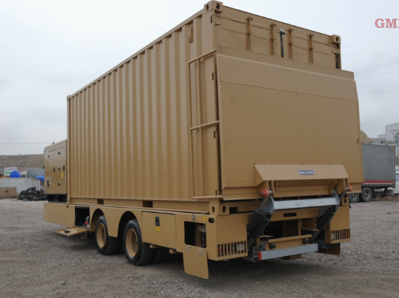 GM Defensive trailer model rear view